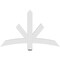 Ekena Millwork Alberta Architectural Grade PVC Gable Bracket, 48"W x 30"H x 2"D x 4"F, 15/12 Pitch GBP048X30X0204ALB00 - alternate 3